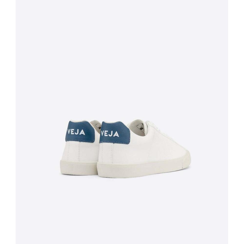 Women's Veja ESPLAR CHROMEFREE Sneakers White/Blue | SG 617ZUT